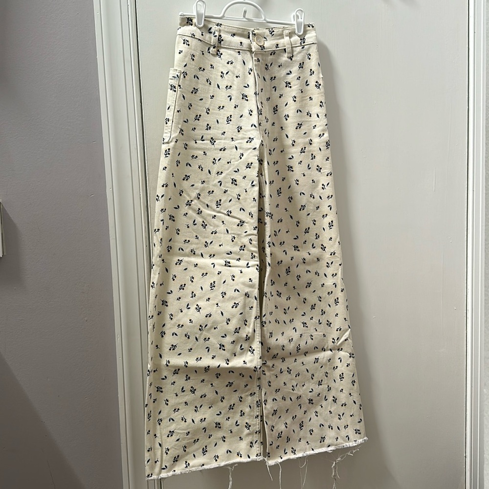 Floral Patterned Jeans